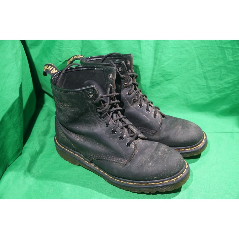 Dr Martens 1460 Dark Brown / Black ? Leather Boots Lug Sole US Mens 10